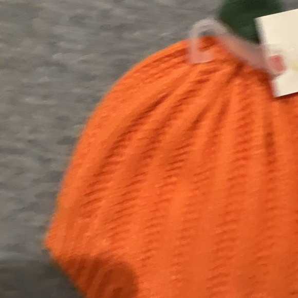 Cat & Jack Baby Halloween Pumpkin‎ Hat Stretch & Spider Web Hair Clips Bows New - Picture 4 of 13